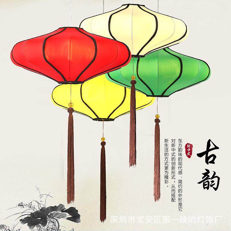 直销新款新中式吊灯仿古布艺灯笼餐厅茶楼酒店客厅走廊书房中国风,家装灯饰光源,智能吊灯,淘宝优惠券,粉丝福利购,淘宝优惠卷