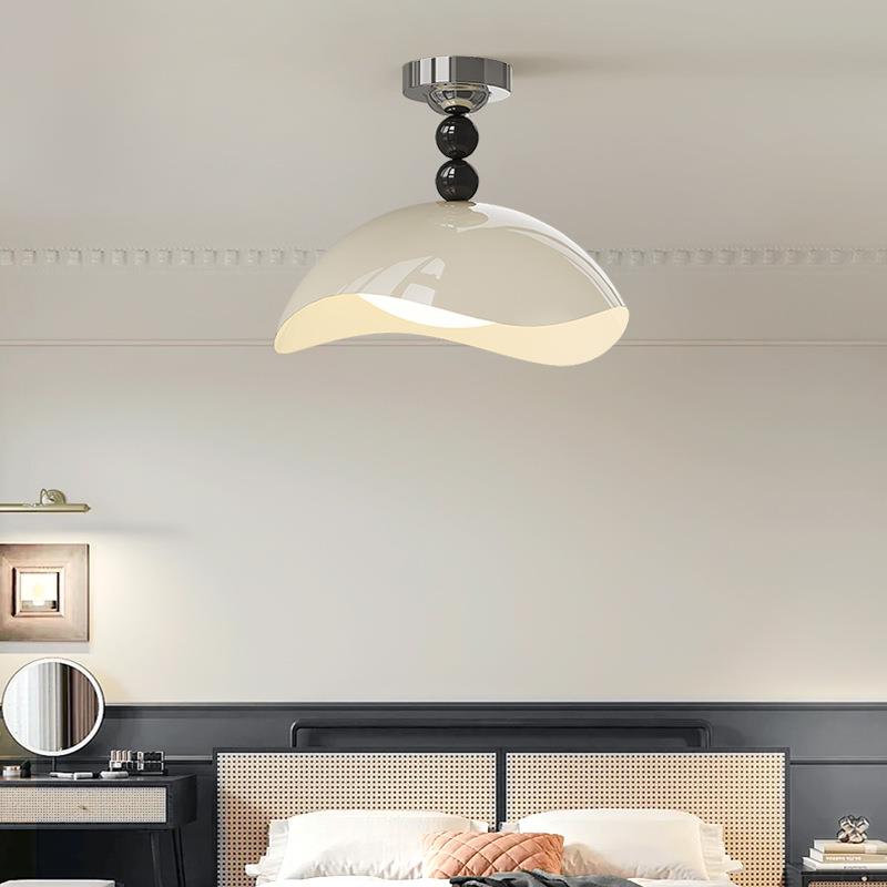 直销新款蛋壳中古风卧室灯吸顶灯奶油少女风ins孟菲斯高级感主卧