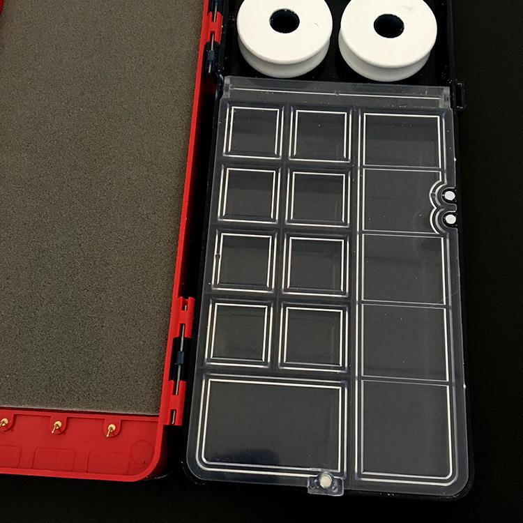 新款直销钓鱼漂盒51cm三层聚碳浮漂盒主线盒子线盒浮漂漂盒