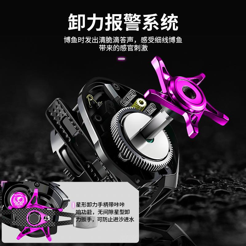 新款直销碳素微物浅杯水滴轮钓鱼轮远投防炸线鱼线轮双线杯打黑渔