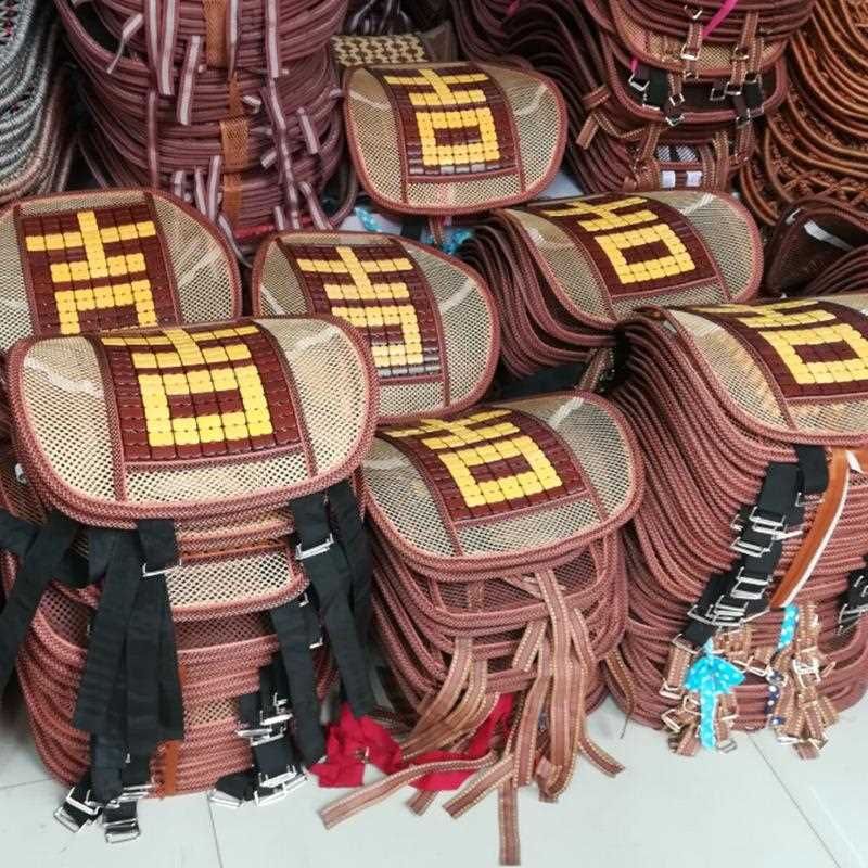 新款直销供应汽车腰靠夏季竹块办公椅腰靠垫四季凉垫透气坐垫单片