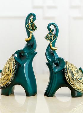 新款直销轻奢欧式财福对象树脂工艺品客厅家居饰品软装电视柜酒柜