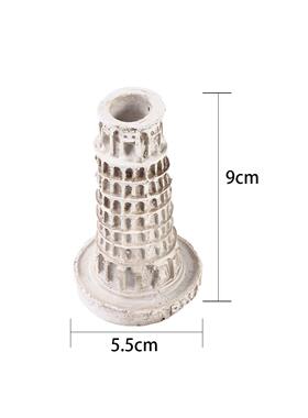 新款直销意大利比萨斜塔塔树脂工艺品盆景点缀心理沙盘沙宠物摆件