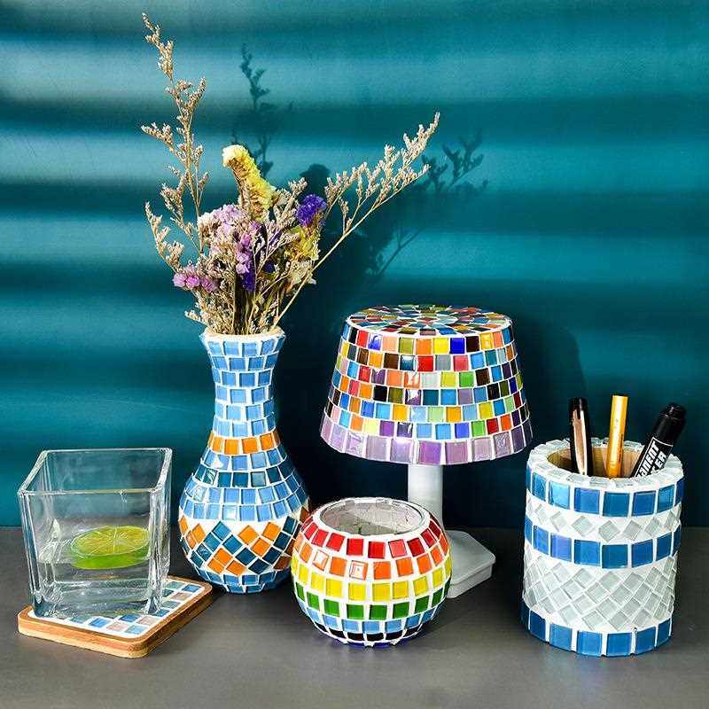 新款直销1200彩色水晶玻璃马赛克手工diy儿童创意品艺术美术区绘,家装主材,马赛克,淘宝优惠券,粉丝福利购,淘宝优惠卷