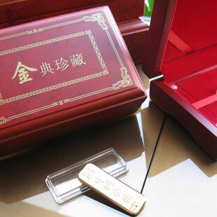 新款直销金钞金币首饰包装盒现货 金条礼品盒木盒 亚克力喷漆金典