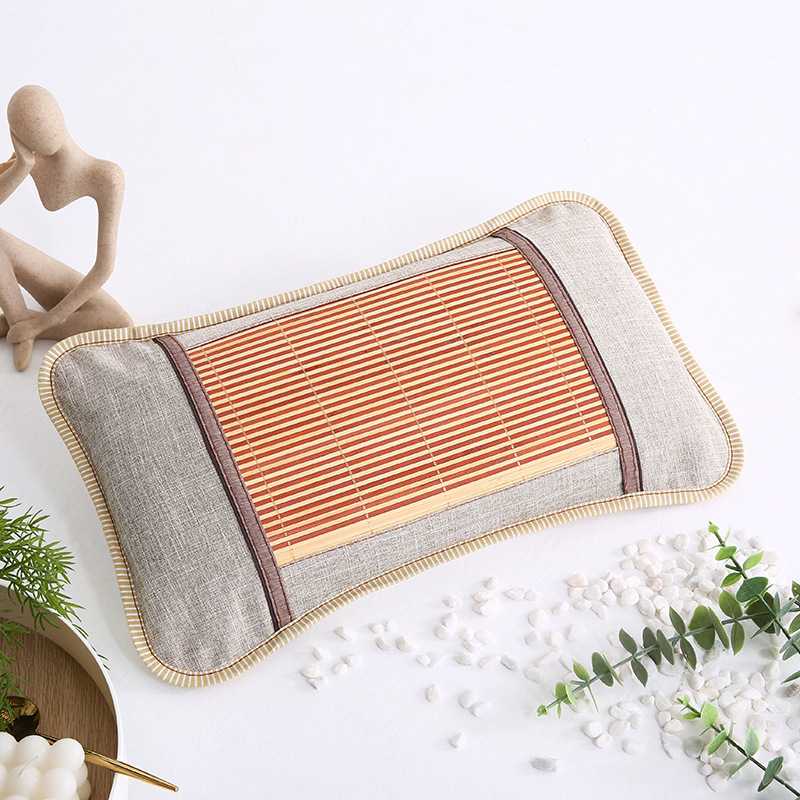 新款直销新款竹枕头藤枕学生儿童枕头夏季双面凉枕成人保健枕午睡