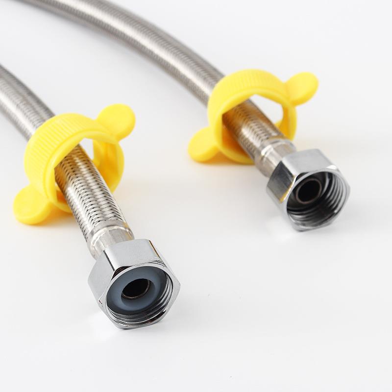 新款直销304不锈钢钢丝编织管热水器4分马桶进水高压连接金属软管