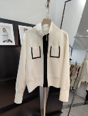 深圳小香风撞色双拉链毛衣外套女阳历风高级感宽松百搭针织开衫 女