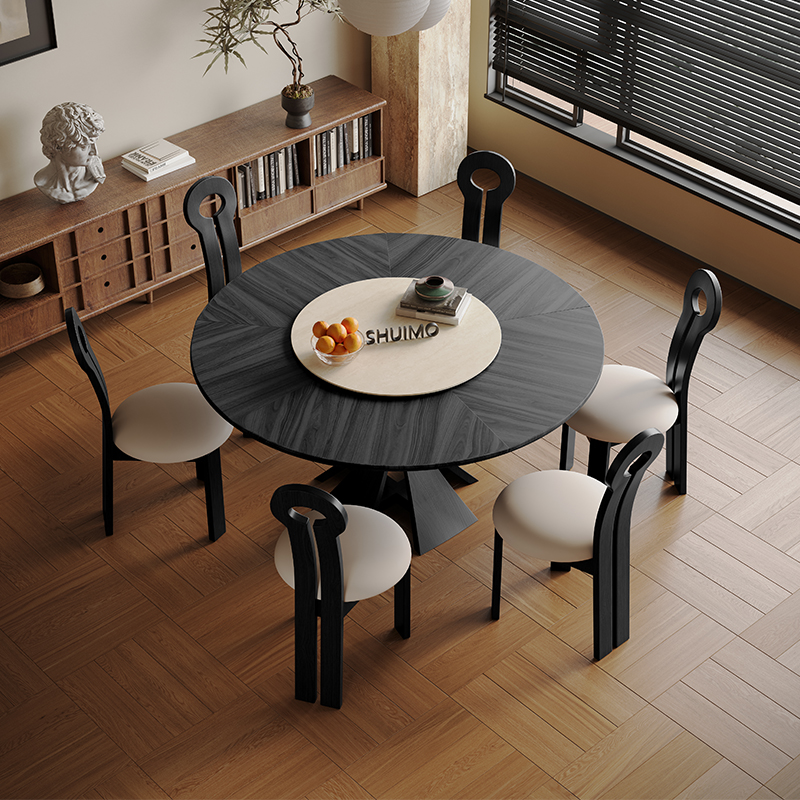 广东佛山德利丰洞石白蜡实木餐桌