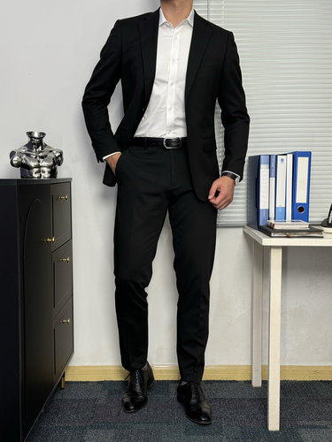 【加绒款】秋冬西裤男正装西服裤子男商务修身西装裤抗皱免烫