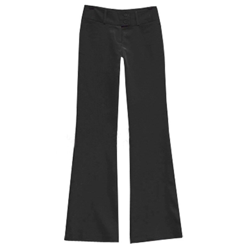 西裤女垂料显瘦微喇裤工装长裤休闲裤修身小喇叭工作裤春秋女裤