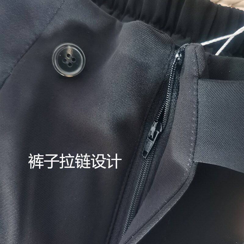 超大码休闲西装外套女高级感200斤胖mm西服套装显瘦西裤职业正装3