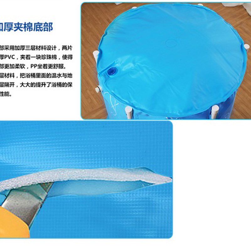 成人可折叠浴桶泡澡洗澡桶桶身免充气浴盆双人加大号家庭用沐浴桶