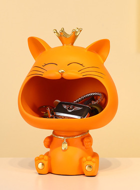 招财猫入户门口玄关钥匙收纳客厅家居装饰品摆件鞋柜乔迁新居礼物