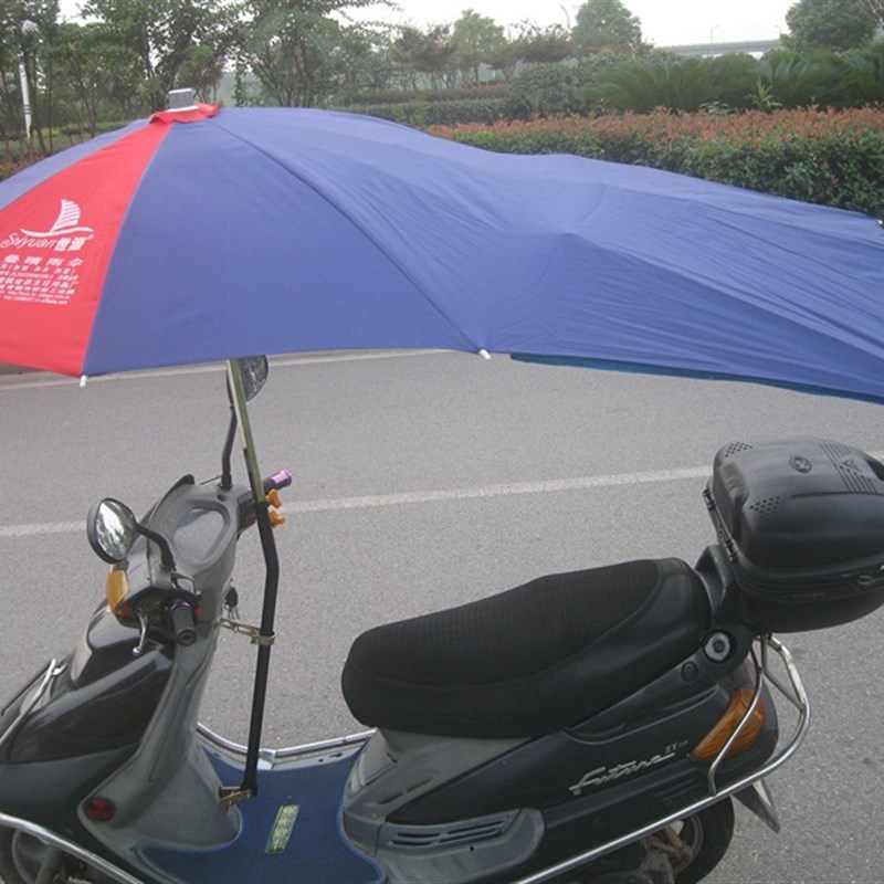 世源加长摩托车伞雨棚三轮车电动车遮阳雨伞防晒太阳伞双层布料