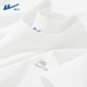 回力白色t恤男透气圆领纯棉男士 夏C 男款 半截袖 宽松青少年潮牌短袖