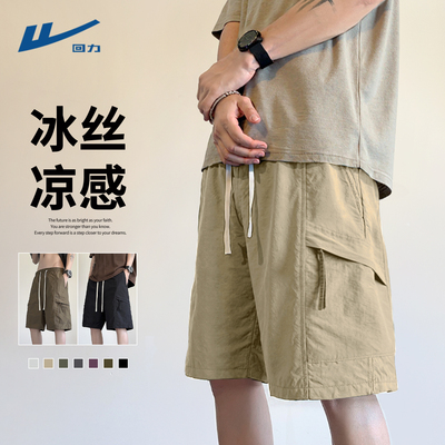 回力工装短裤男夏季2025新款