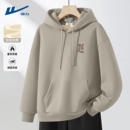 秋冬D 休闲运动装 回力加绒卫衣男2025新款 青少年连帽加厚上衣男款