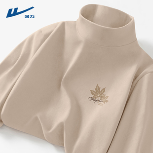 回力男士打底衫秋冬款内搭潮牌美式复古2026新款保暖长袖t恤男款D