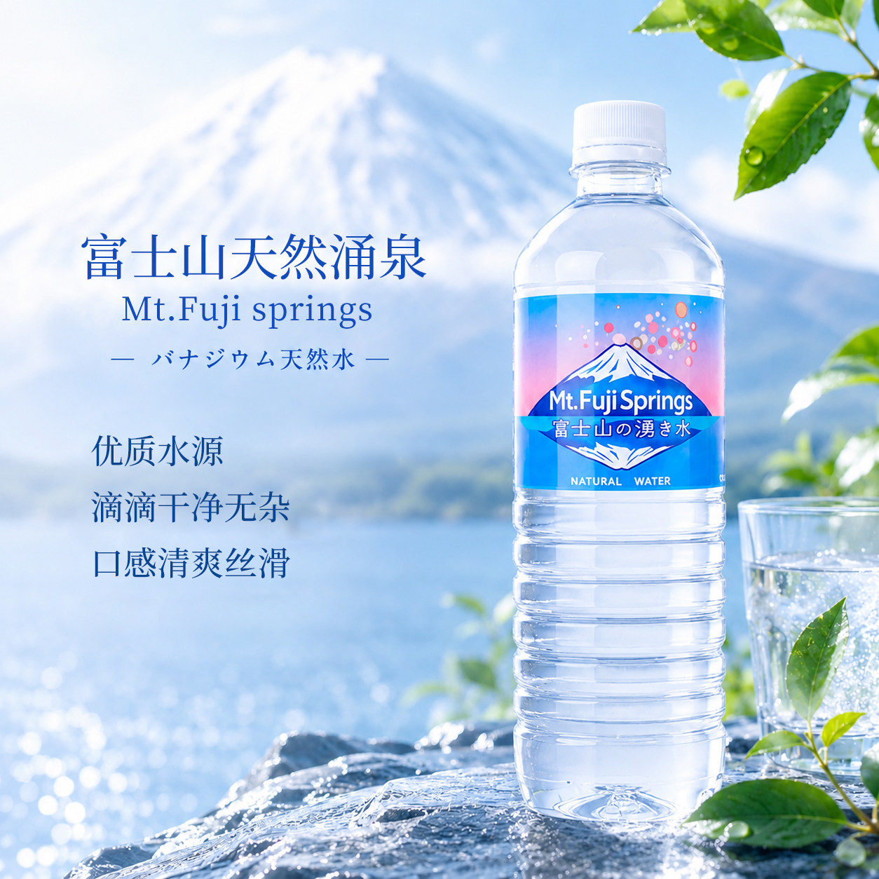 富士山天然饮用水500ml日本进口