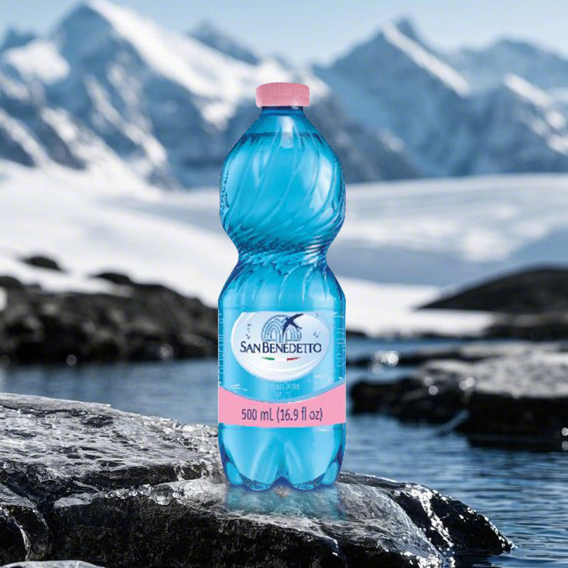 圣碧涛矿泉水意大利进口气泡水500ml*大瓶碳酸饮料汽水含气无气