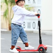 12岁小孩溜溜车宝宝单脚男女踏板滑滑 极速凤凰儿童滑板车1