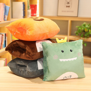 Cute Plus 极速Dinosaur Blanket Hand Warmer Pillow Animal Nap