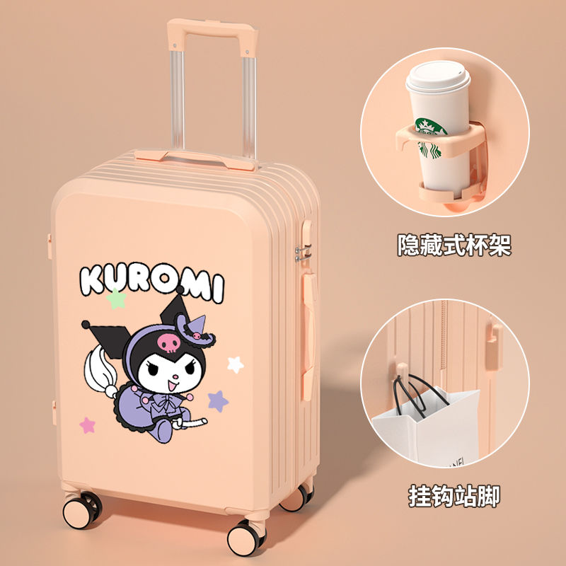 高颜值卡通行李箱2023新款网红拉杆箱大容量静音轮皮箱密码旅行箱