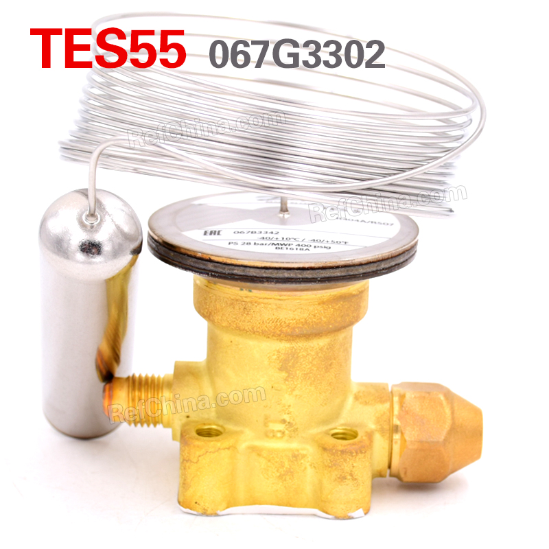 丹佛斯Danfoss热力膨胀阀感温元件 R404A/R507冷媒TES55-067G3302