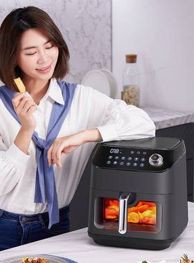 ZUNC空气炸锅家用大容量透明可视智能电炸锅全自动新款电烤箱一体