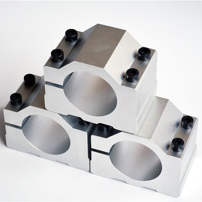 雕刻机主轴电机抱座48mm固定座50mm抱箍52mm电主轴夹具54mm/56mm