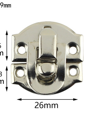 10Pcs Antique Hasps Iron Lock Catch Latches for Jewelry Box