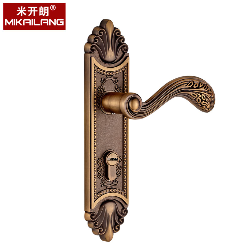 门锁室内欧式静音门锁卧室房间通用型锁具实木门把手锁家用房门锁