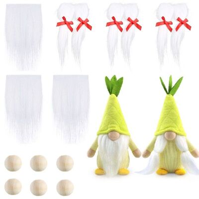 极速P82D Precut Gnome Beards and Wood Balls 12pcs/set Handma