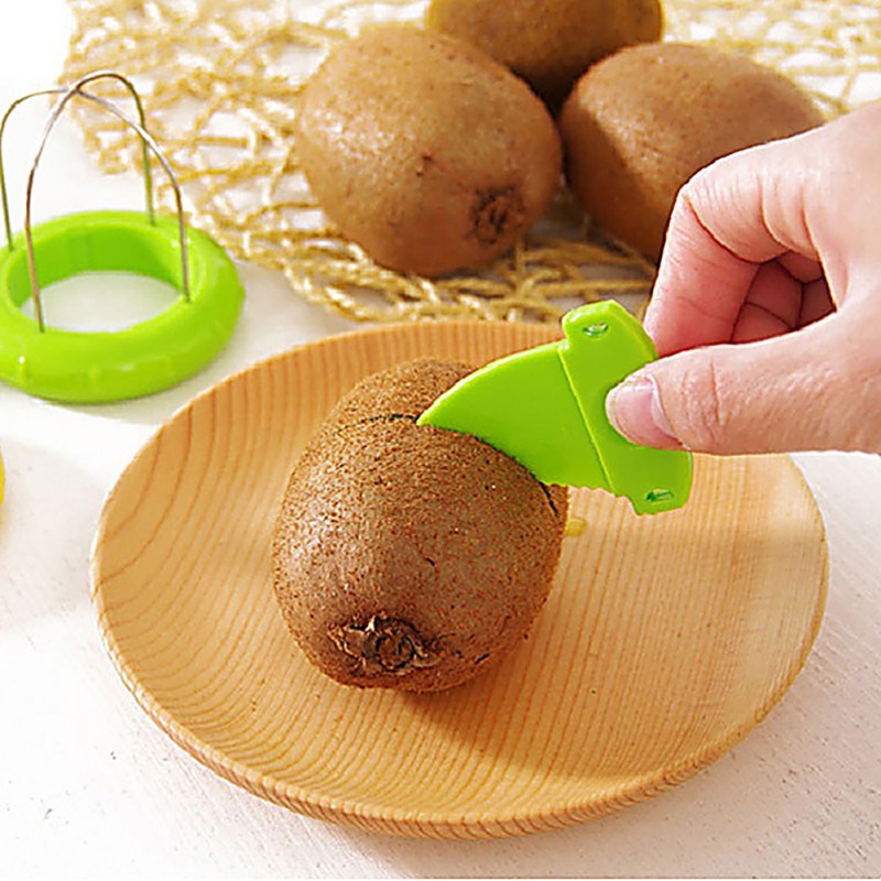 Hot Sale Fast Fruit Kiwi Cutter Peeler Slicer Kitchen Gadget