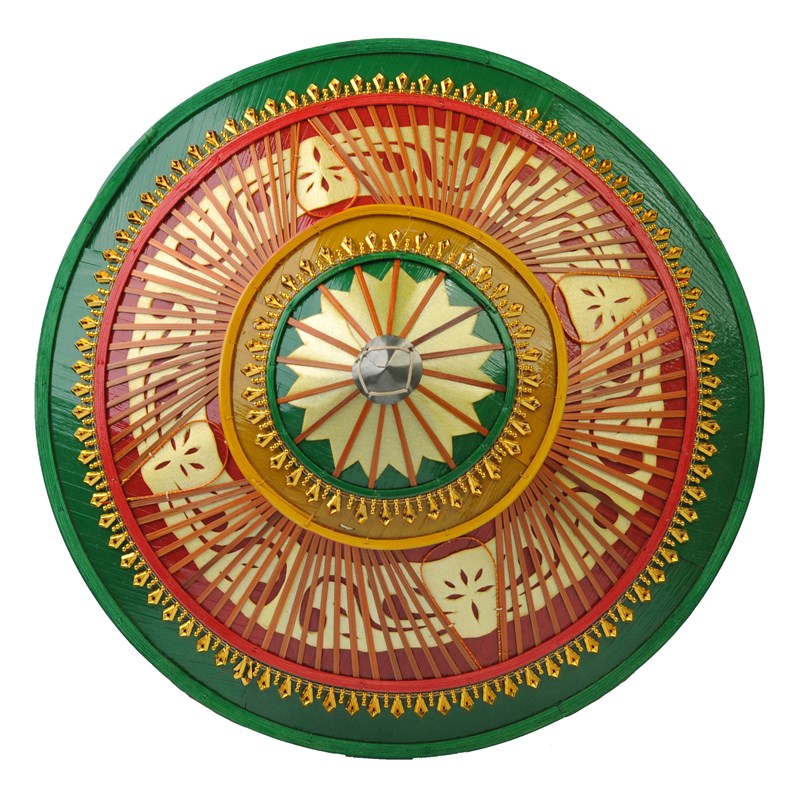 花腰傣族斗笠 少数民族舞蹈道具雨竹林L邵多丽竹编斗笠光板斗笠