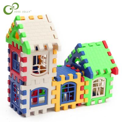 极速24pcs Building Blocks Kid House Building Blocks Construc
