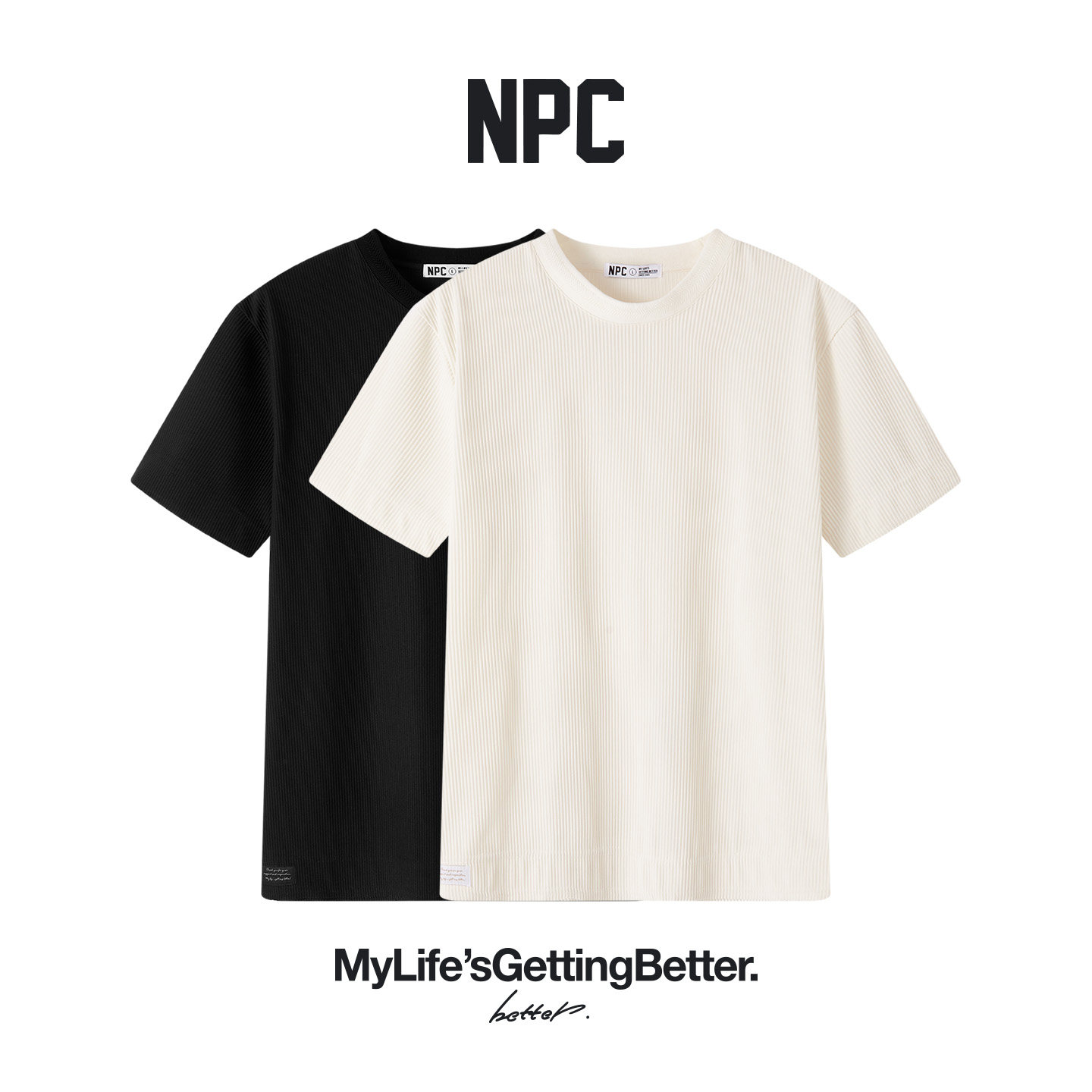 NPC潮牌夏季新款立体轻盈百搭印花圆领短袖T恤官方正品假一赔十