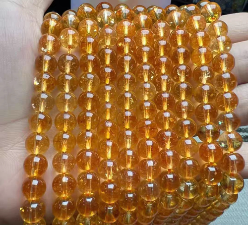 琉璃海蓝宝紫水晶黄水晶玻璃珠散珠半成品手工diy饰品配件