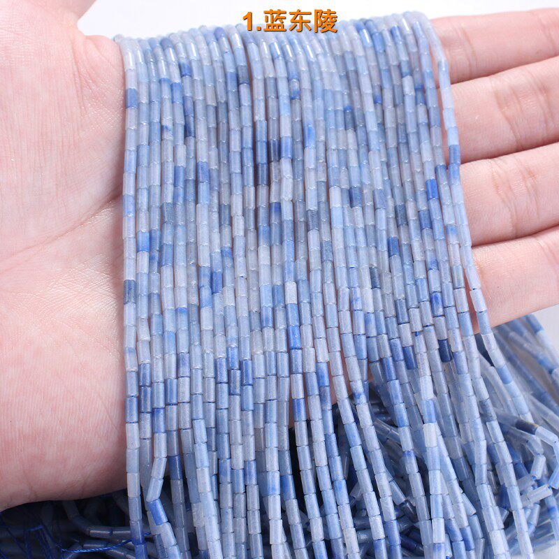 天然石圆柱管珠直切隔片半成品手工diy手串手链项链隔珠饰品配件