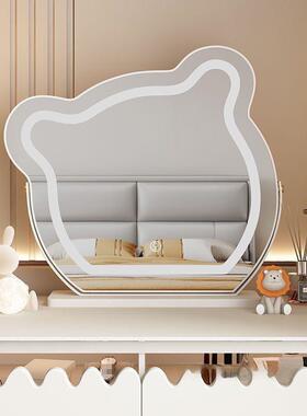 少镜女心AL100358立化妆镜大号双可翻转宿面舍台式梳妆镜学生桌面