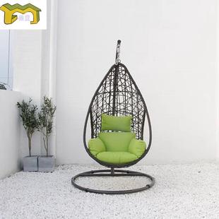 网休户闲外千阳台吊秋篮吊椅Q-8072室内秋千椅单人庭院躺椅花园红