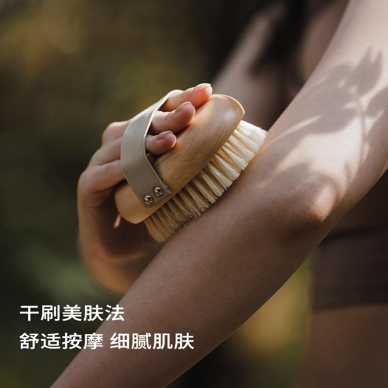 WZ7干刷身体刷猪鬃毛沐浴洗刷子洗澡BF7596HSM清搓背刷磨砂膏澡用