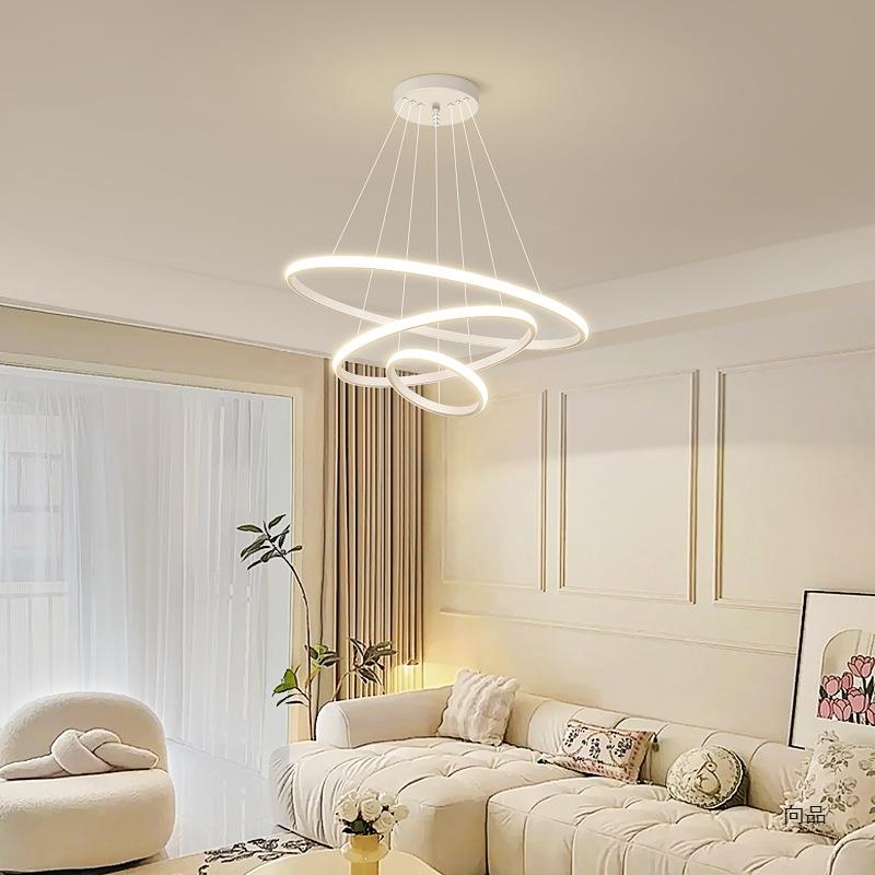 法式现奶196油风客吊灯云朵餐厅主卧室吸顶灯具装约饰吊线代厅简