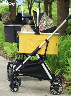 TRILLEOVL宠物车分离式提篮猫咪狗推狗外出轻便可折cbx72256叠小E