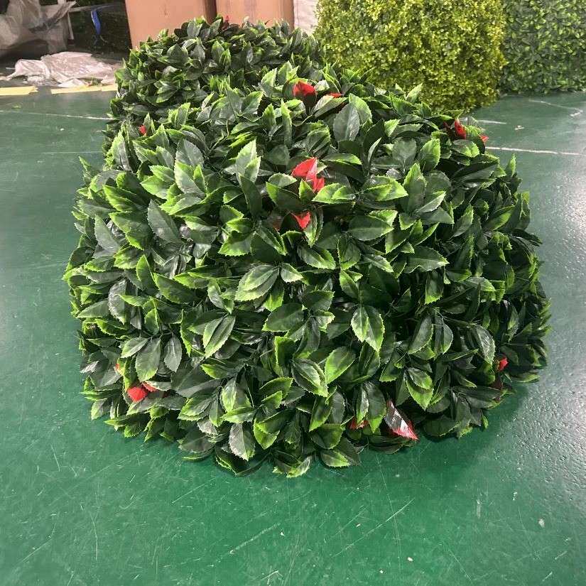 户外绿仿植井盖遮挡饰装饰品空心绿球真273植绿植石楠草球装米兰草球