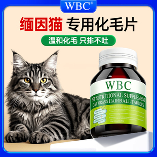 缅因猫专用猫草化毛球片猫咪专用植物温和排毛吐毛球营养化猫毛膏