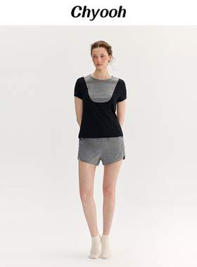 【明星同款】Chyooh池攸匹马棉家居服套装暹罗猫短袖外穿睡衣