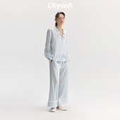 新品 宅女同款 Chyooh真丝睡衣秋季 22姆米100%桑蚕丝高级感睡衣