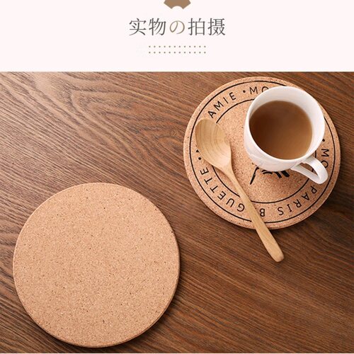 方形圆形隔热垫软木杯垫定制图文